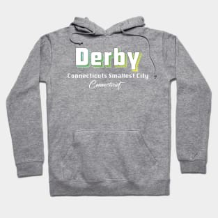 Derby Connecticut Yellow Text Hoodie